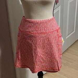 Coral Patterned Women's Skort